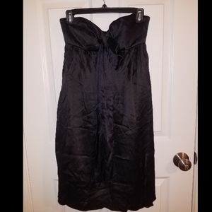 NWT strapless black silk Nicole Miller size 2